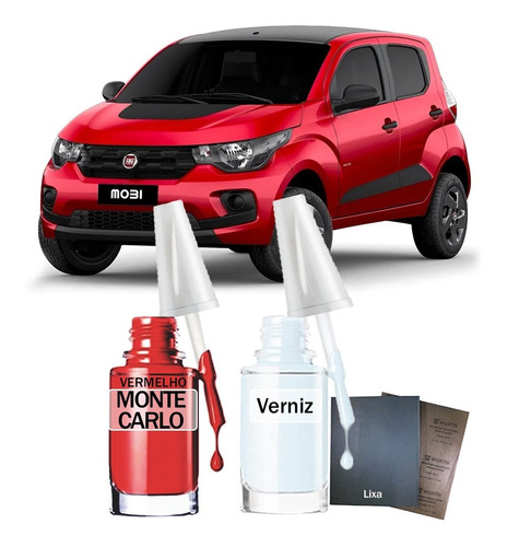 Tinta Tira Risco Fiat Mobi Way 2023 Vermelho Monte Carlo