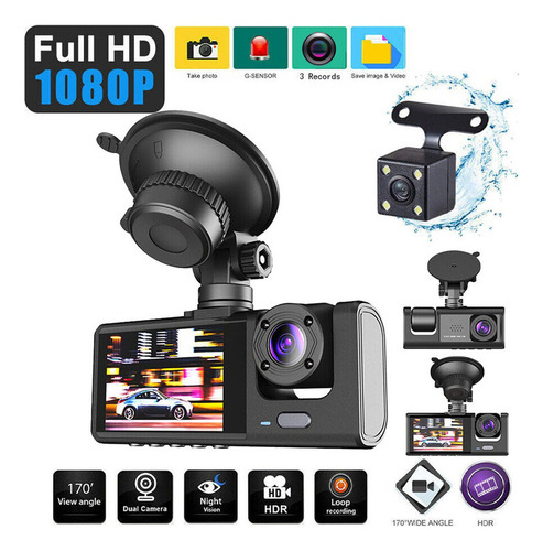 Dashcam Hd1080p De 170° Para Automóvil