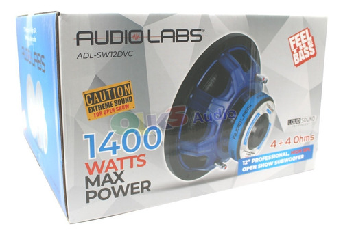 Subwoofer De 12 Spl Open Show 800watts Audio Labs Adl-sw12dv