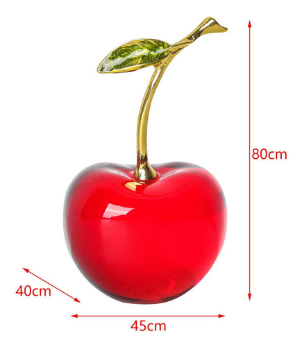 Estatua De Cereza De Fruta, Adorno Para