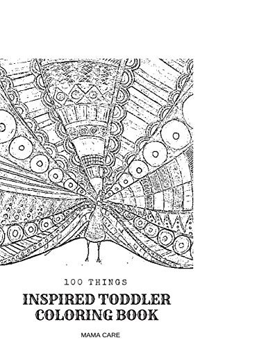 100 Things Inspired Toddler Coloring Book Learning Through P