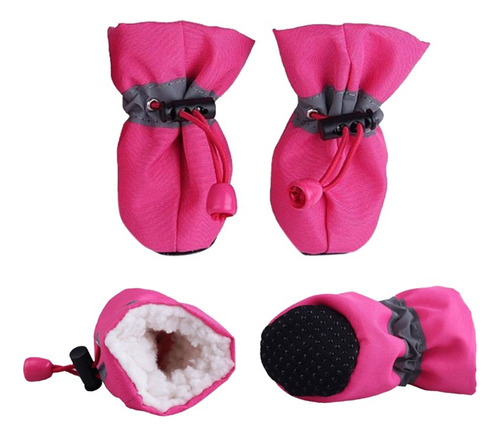 4 Unids/set Zapatos For Perros Impermeables Chihuahua