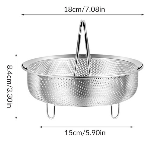 Cesta De De Metal Con Asa Para Sartén Y Olla, Cesta De M