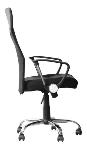 Imagem 3 de 3 de Cadeira de escritório Tander TCE11 ergonômica preta com estofado de mesh