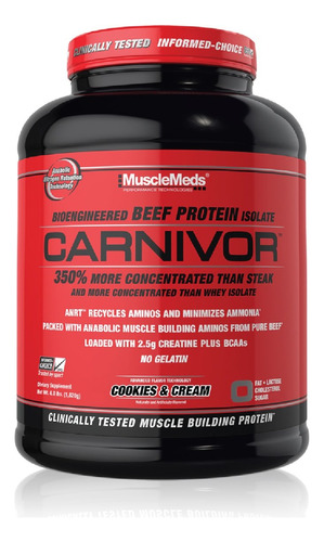 Proteina Musclemeds Carnivor 4.6 Lb 56 Porciones