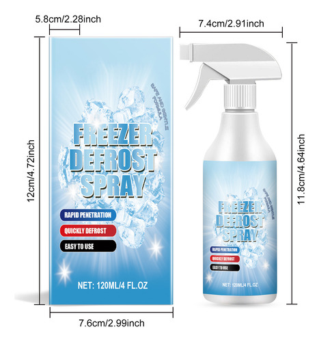 Spray Anticongelante Para Grifos De Ventanas Ice Maker, Mult