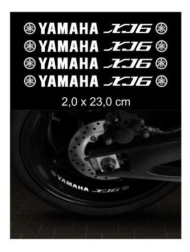 Kit Adesivos Interno Centro Roda Moto Yamaha Xj6 Ca-10080