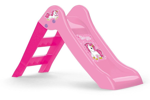 Tobogán Unicornio 3 Escalones Rosa  -  Giro Didáctico