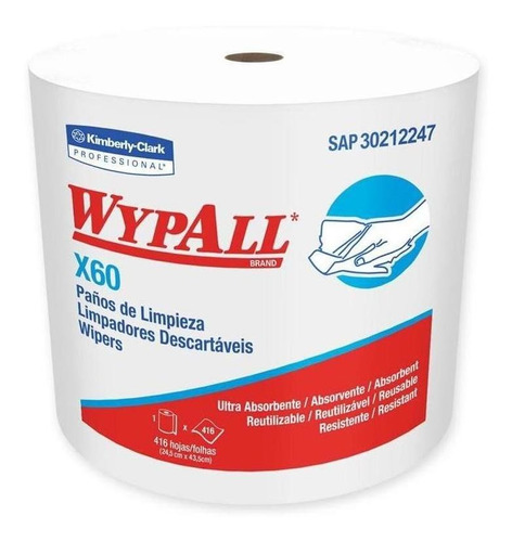 Paños Limpieza Wypall X60 Jumbo Roll