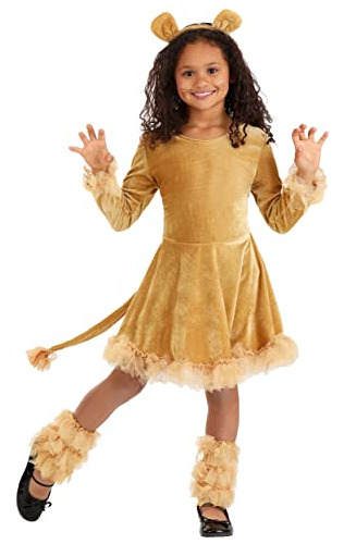 Vestido De León Para Niñas Para Halloween O Fiesta