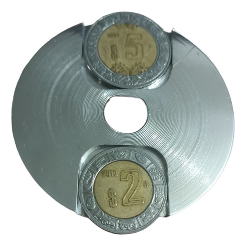 Disco Porta Moneda 5+2 Pesos Para Monedero De Chiclera Seaga
