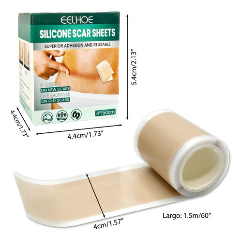 Parche Silicón Médico Reutilizable Cicatrices 150cm 1.5m