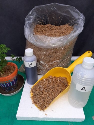 Hidroponia Kit Sustrato Y Nutrientes Para Iniciar Cultivo