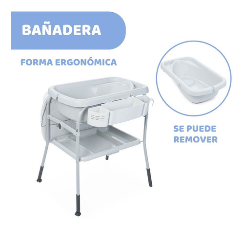 Catre De Baño Bañera Y Cambiador Para Bebés Cuddle & Bubble