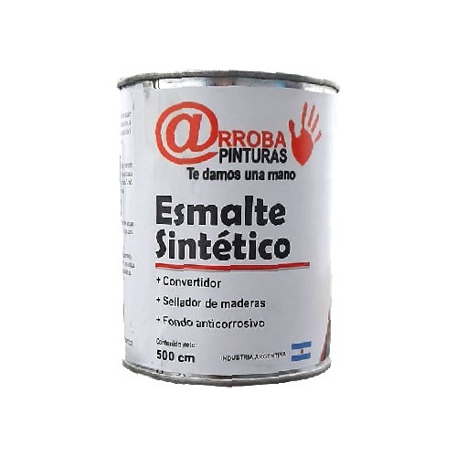 Esmalte Sintetico Brillante 3en1 Color Negro 500ml Arroba