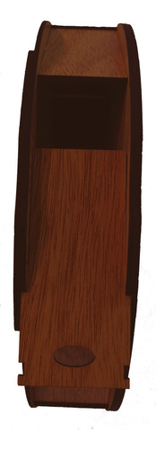 Bandeja Alfolí Madera Fp Mod Redonda Chica Diezmos Ofrendas Color Madera Oscura