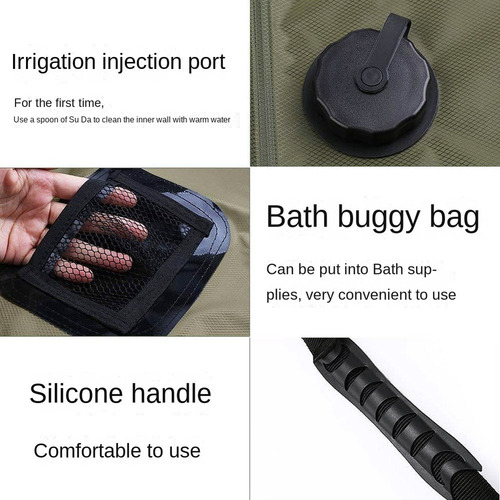 Bolsa De Ducha Portátil For Acampar Con Detección De .