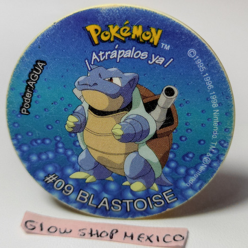 Tazo Pokémon 2 - Blastoise #09 Estetica 8.5 Sabritas México