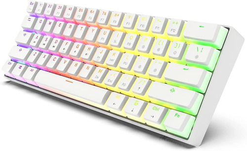 Gk Gamakay Mk61 Rgb Teclado Mecanico Opticos Switchs Gateron