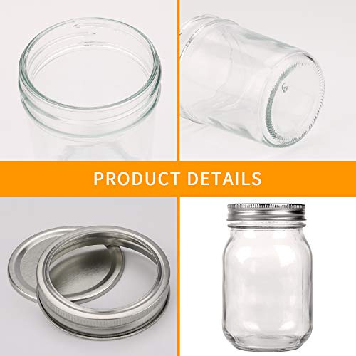 Tarros De Mason De 500 Ml Con Tapas Herméticas, Tarro De Vid