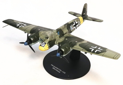 Miniatura Diecast 1/72, Henschel Hs129, Alemania