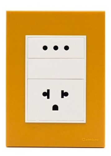 Placa Bauhaus Amarillo, Toma U S B, Linea Premium