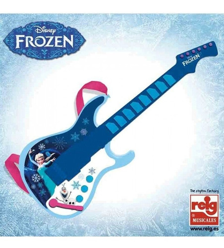 Guitarra Eléctrica Con Salida Mp3 Frozen Disney