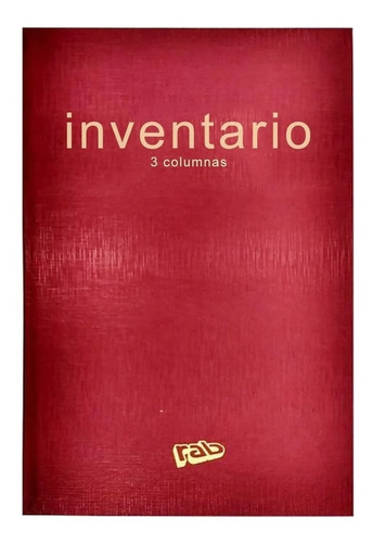 Libro Cuaderno Rab 2233 Contable Caja Diario Inventario 