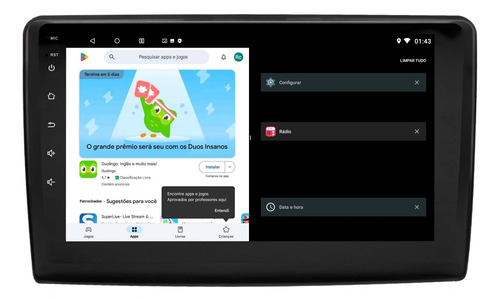 Multimidia Ford Ecosport 18/21 Android 14 32gb Carplay 9p