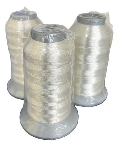 Hilo Para Bordar Plata Metálico Plata