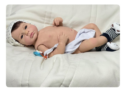 Bebê Reborn Menino Realista Tem Pipi Toma Banho