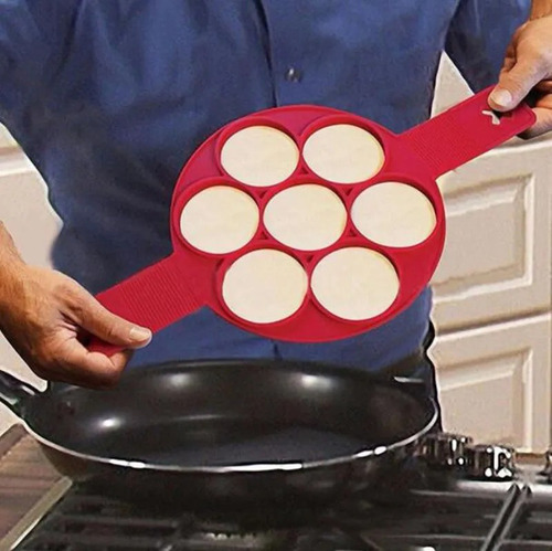 Imagem 4 de 9 de Forma Silicone Para Panquecas Ovos 7 Cavidades Kehome
