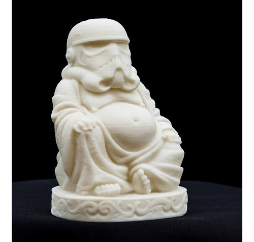Imagen 7 de 8 de Buddha Stormtrooper Star Wars Figura Impresa En 3d