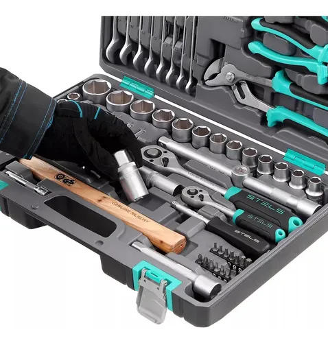 Kit Jogo De Ferramentas 76 Pçs Multiuso C/ Maleta Stels