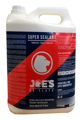 Sellador Para Tubeless Super Sealant 5 Litros Joes No Flats