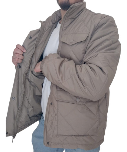 Campera Hombre Rombos Importada Corte Clasico