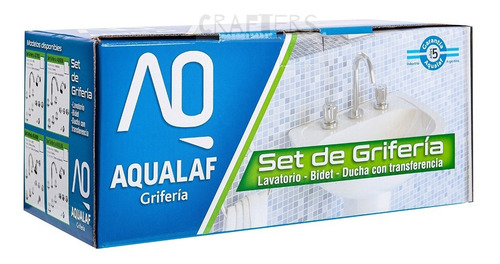 Imagen 3 de 4 de Juego Aqualaf Baño Completo Aq8000 - Set Con Garantía 5 Años