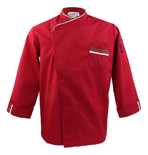 Chaqueta De Chef Ejecutivo Metro Rojo