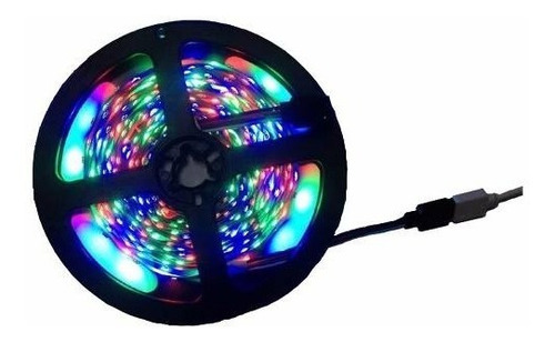 Tira 300 Led Rgb 5m Impermeabl + Control + Transformador 220