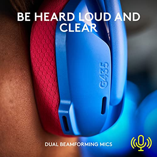 Audifonos Inalambricos Logitech G435 Lightspeed Azul, Rosa Azul
