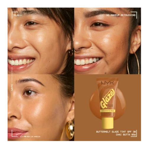 Nyx Professional Makeup, Glaze Tint, Tono: Chai Butta (café