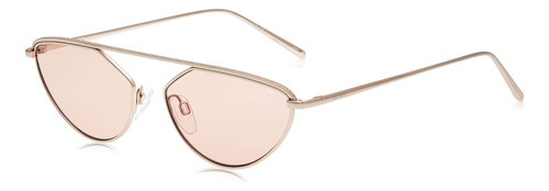 Dkny Mujer Dk109s Gafas De Sol Ovaladas, Oro Rosa,