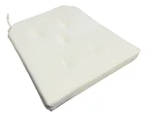 Comprar Pack 2 Cojines De Sillas Cuadrado Grueso Chenille Colores Color Crudo Diseño De La Tela Liso