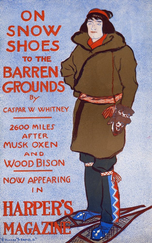 Poster De Un Hombre Con Zapatos De Nieve De Edward Penfield 