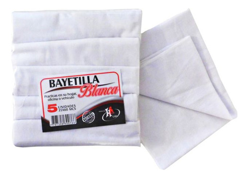 Bayetilla Blanca 35x60 Cm X5 Unidades