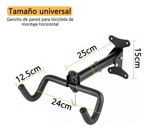 Soporte Gancho Bicicleta Portabicicleta Accesorios Para Bici