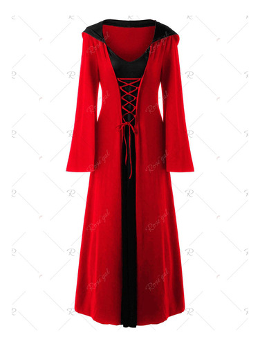 Vestido Mujer Cosplay Halloween, Diablo Negro Vestido Bruja