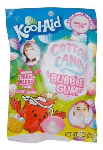 Chicle Sabor Fresa Kool-aid Forma Algodón De Azúcar Import