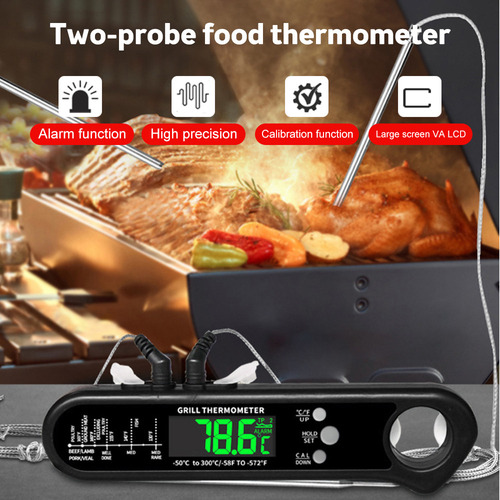 V Termómetro Digital Para Barbacoa Para Carne, Funciona Con