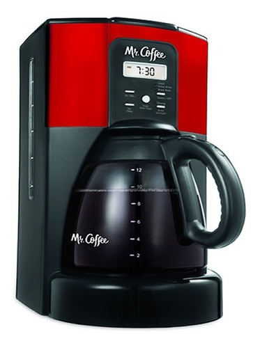 Cafetera Mr.coffee 12 Tazas Eléctrica Roja Negro Programable